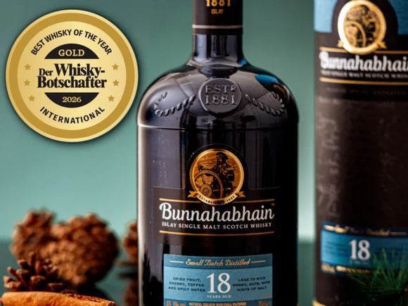 Gold‑Auszeichnung für Bunnahabhain 18 – Sprithöker feiert Siegerwhisky