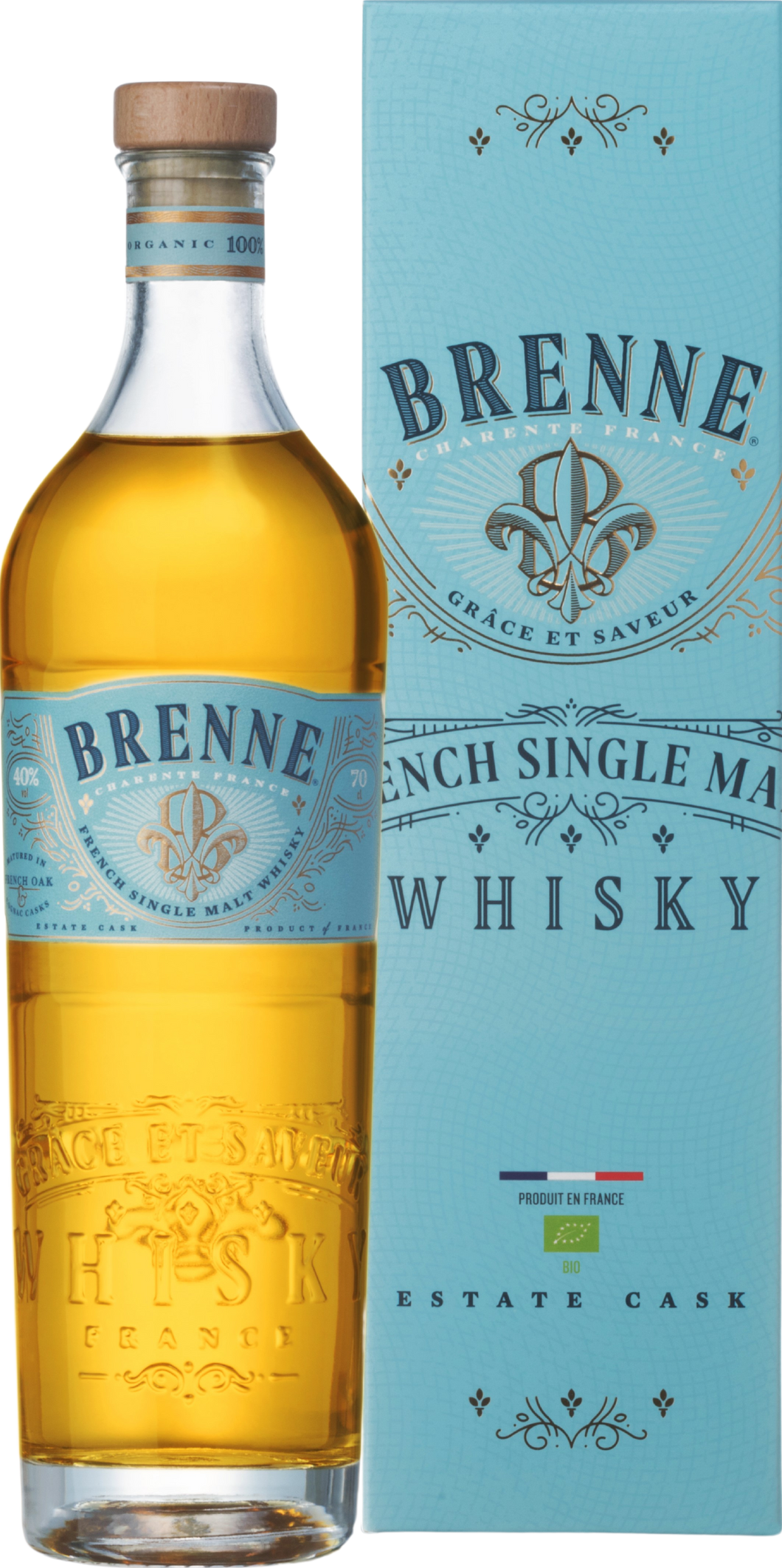 Brenne French Bio Single Malt Estate Cask Whisky, 0,7l - SPRITHÖKER