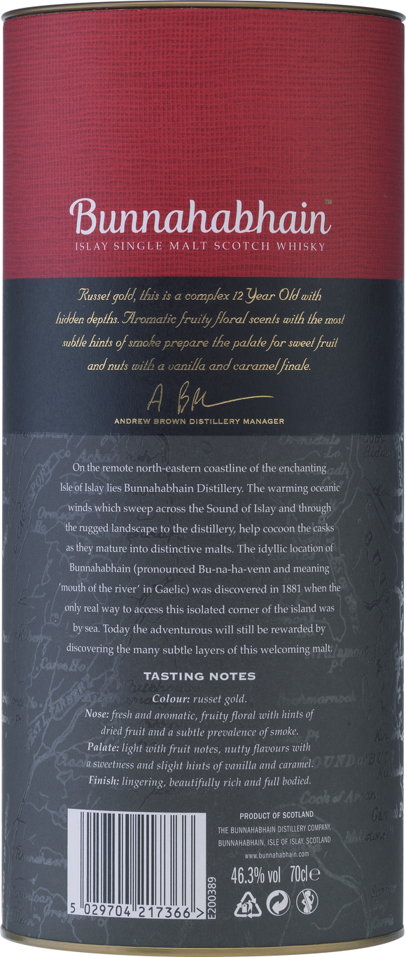 Bunnahabhain 12yo Whisky, 0,7l - SPRITHÖKER