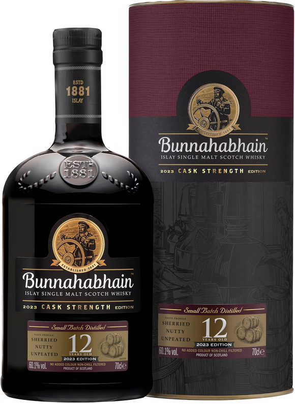 Bunnahabhain 12yo CASK STRENGTH Whisky, 0,7l