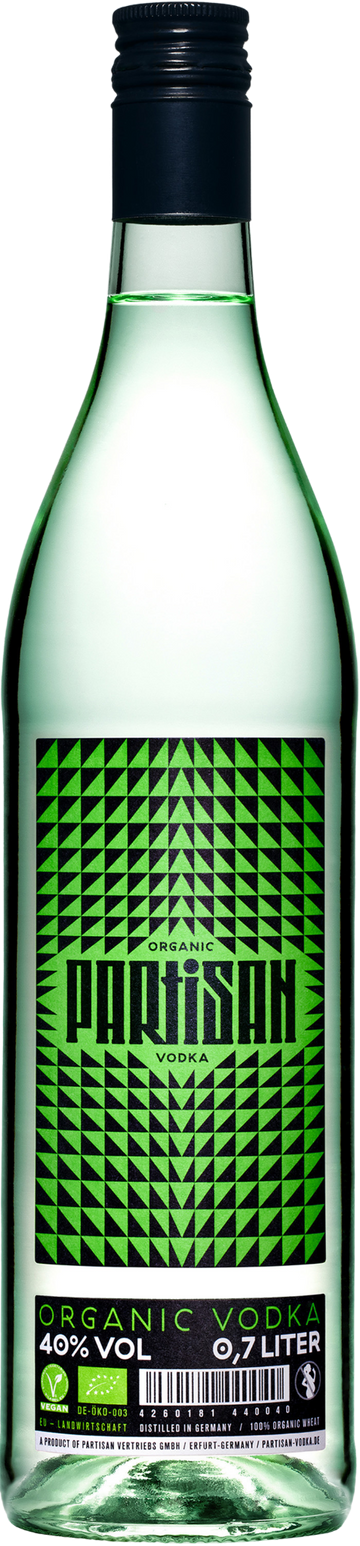 Partisan Bio Vodka Green 0,7l 40% Vol. - SPRITHÖKER