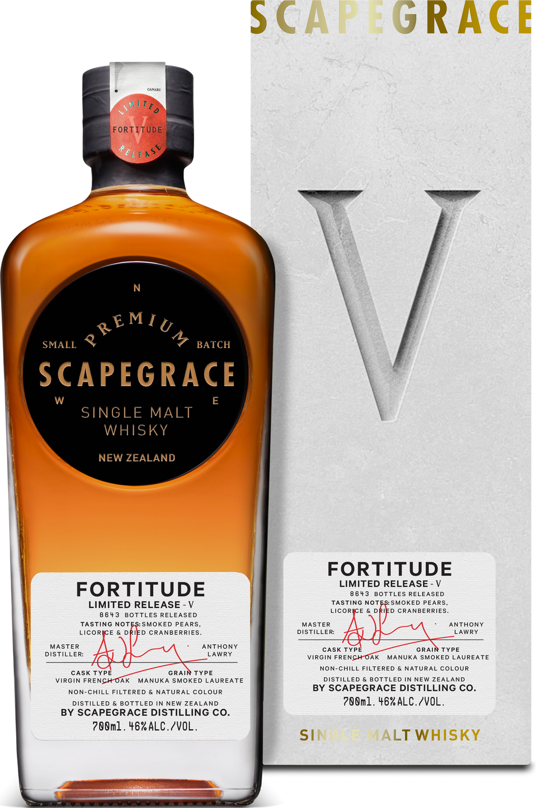 Scapegrace Single Malt Whisky - FORTITUDE V - Limited Edition, 0,7l - SPRITHÖKER
