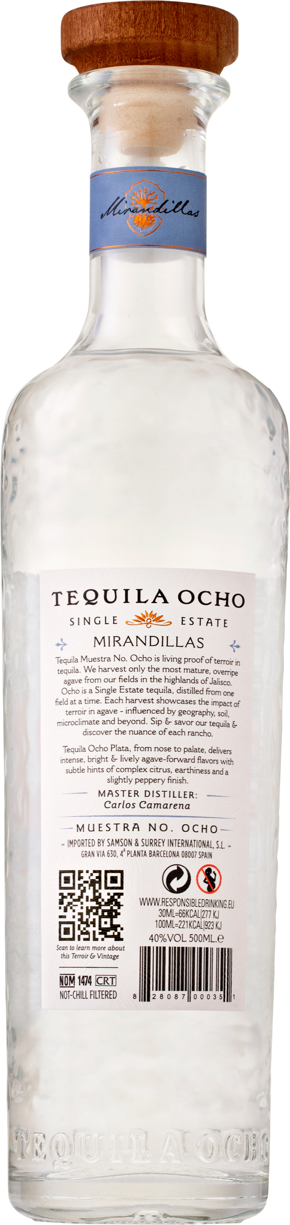TEQUILA OCHO Blanco, 0,5l - SPRITHÖKER