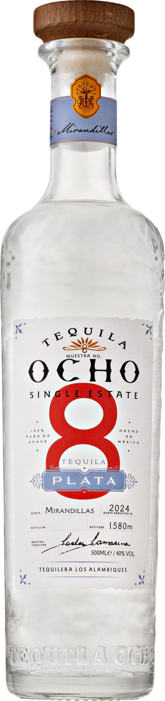 TEQUILA OCHO Blanco, 0,5l - SPRITHÖKER