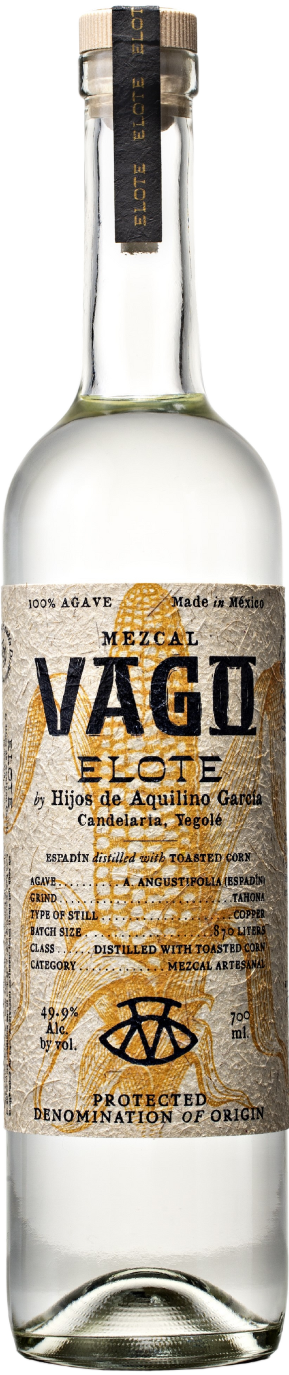 MEZCAL VAGO Espadin Elote Hijos de Aquilino, 0,7l - SPRITHÖKER