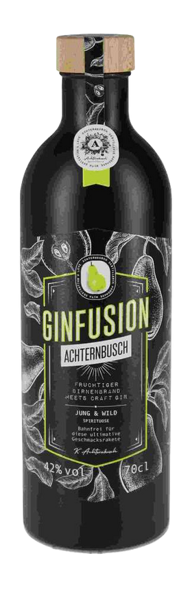 Achternbusch Ginfusion Birne, Gin trifft auf Williams Birne, Premium Spirituose